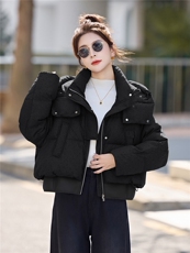 新年时尚红短款羽绒服女2026冬季新款毛领小个子保暖羽绒洋气外套，女装羽绒服，意芙
