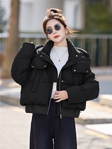 新年时尚红短款羽绒服女2026冬季新款毛领小个子保暖羽绒洋气外套图片