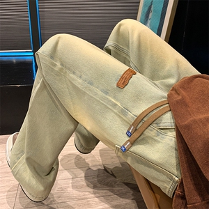 8XL-M特大码牛仔裤男宽松直筒裤子加肥加大码K908P50控68图片