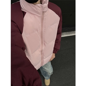 (大量现货）冲量款撞色款高品质立领棉衣外套 TBMY07-P60特价图片