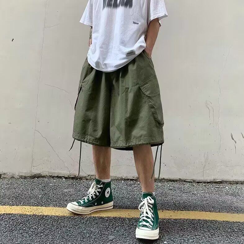 夏季新款美式短裤男潮牌薄款设计感小众宽松大码运动休闲4544P32,男装牛仔裤,星座410-2