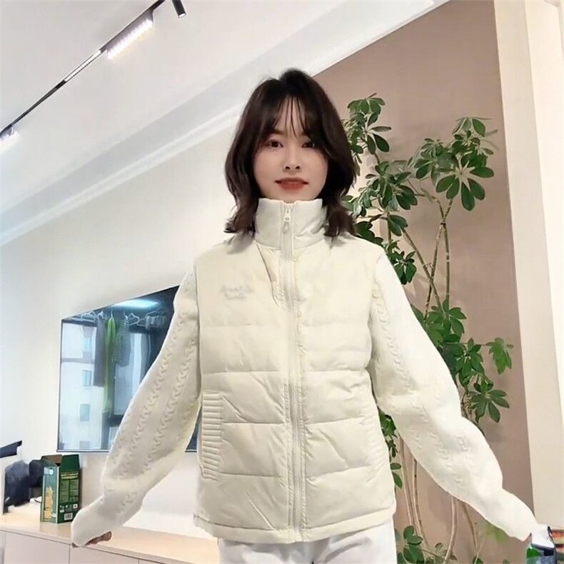 小众学院风复古拼接麻花拼接羽绒棉服女冬季甜美百搭保暖棉衣外套,男装棉衣,星座1210-1