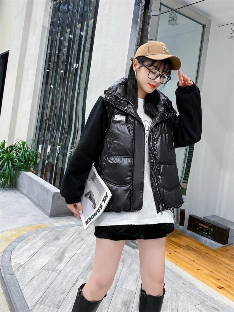 羽绒服拼接假两件，女装羽绒服，湘怡服饰