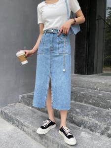 夏季新款牛仔半裙，女装半身裙，坚持到底