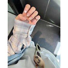 薄款防晒衬衫上衣女夏设计感宽松慵懒长袖格子休闲衬衣CS364，男装防晒衣，星座1116A（原606A-3）