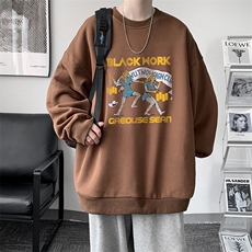 S6304-P28秋季圆领卫衣男大码韩版宽松长袖外套，男装卫衣，电商A040