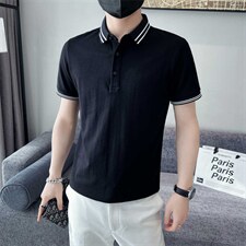 大码夏款高端短袖Polo衫男T恤珠地棉透气面料抖音直播款T063-P38，男装T恤，电商D342