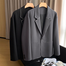 平铺~春季明显设计休闲西装外套K8814/P98，男装西服套装，电商B331