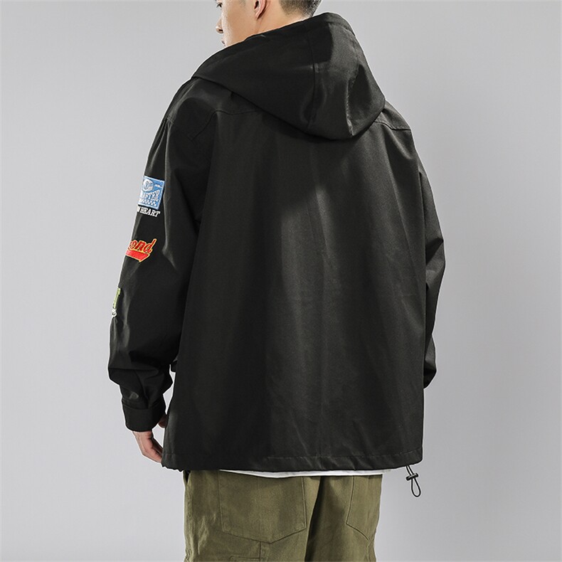 春季新款美式山系户外情侣冲锋衣机能刺绣外套夹克JK02318-P100,男装夹克,星座308B-2