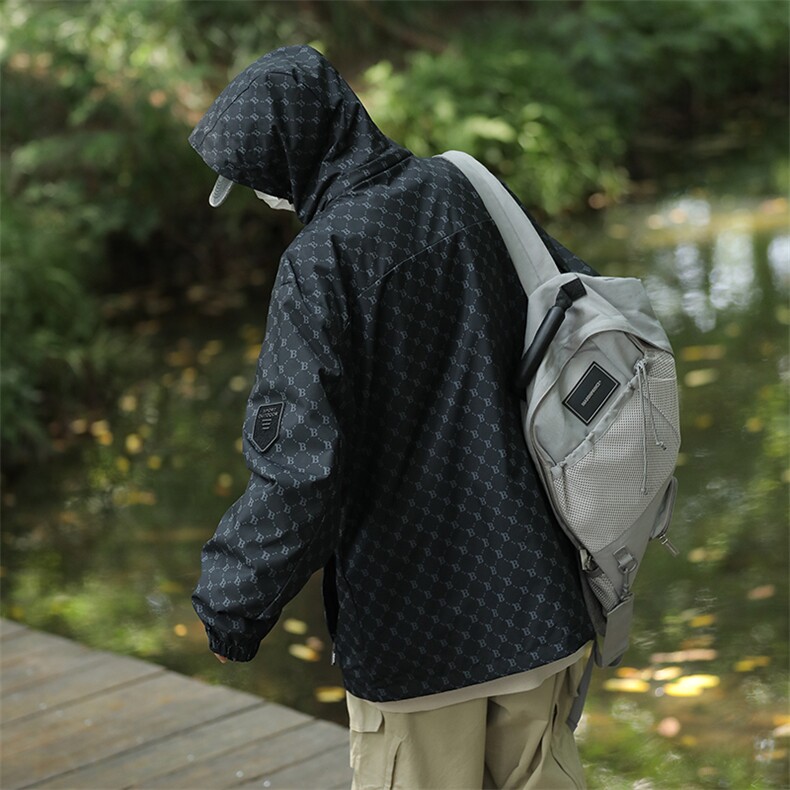 户外冲锋衣外套男女春秋款新款潮牌夹克防风防水登山服CF66-p65,男装夹克,星座1008