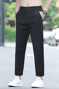 夏季新款九分裤男士冰丝薄款高端直筒男款裤休闲裤D96-特P30图片
