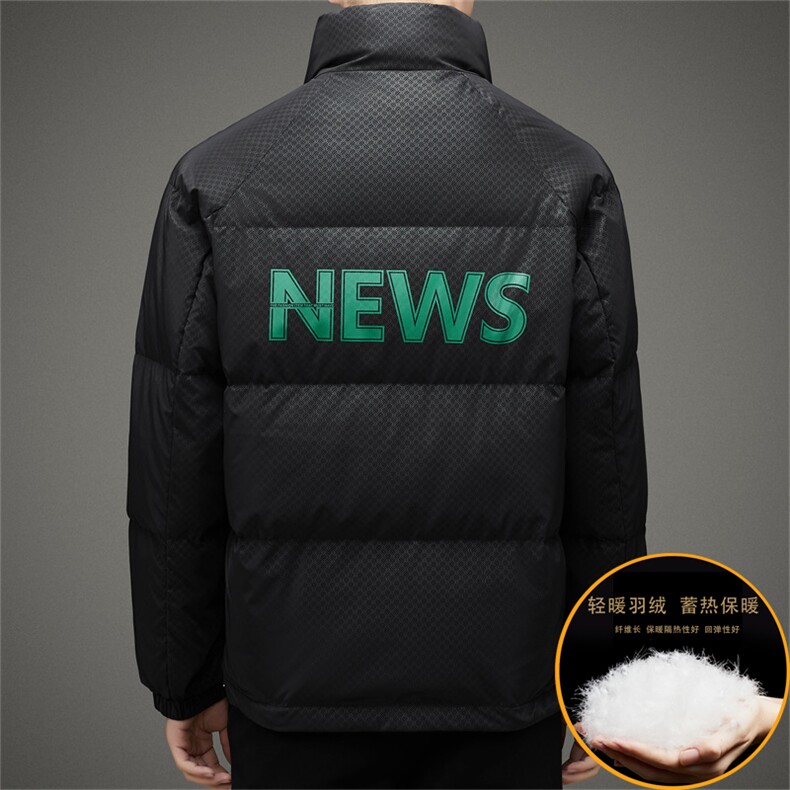V2309钱塘2020-3秋冬新款男士羽绒服外套立领宽松休闲面包服P220,男装羽绒服,钱塘207-3