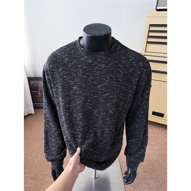 扎染秋季长袖设计感美式复古打底衫T恤男卫衣外套特P38，男装T恤，电商C306-1