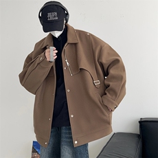 男装夹克2026秋冬季新款呢料毛呢大衣男生外套XZ514-2-F631-P125，男装夹克，星座514-2(原B239)