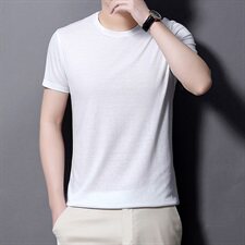cleanfit黑色正肩短袖男款夏季美式重磅t恤内搭短款boxy情侣半袖，男装T恤，电商B360