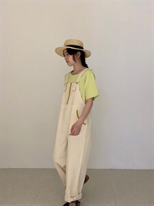 【现货】夏日清爽背带裤图片