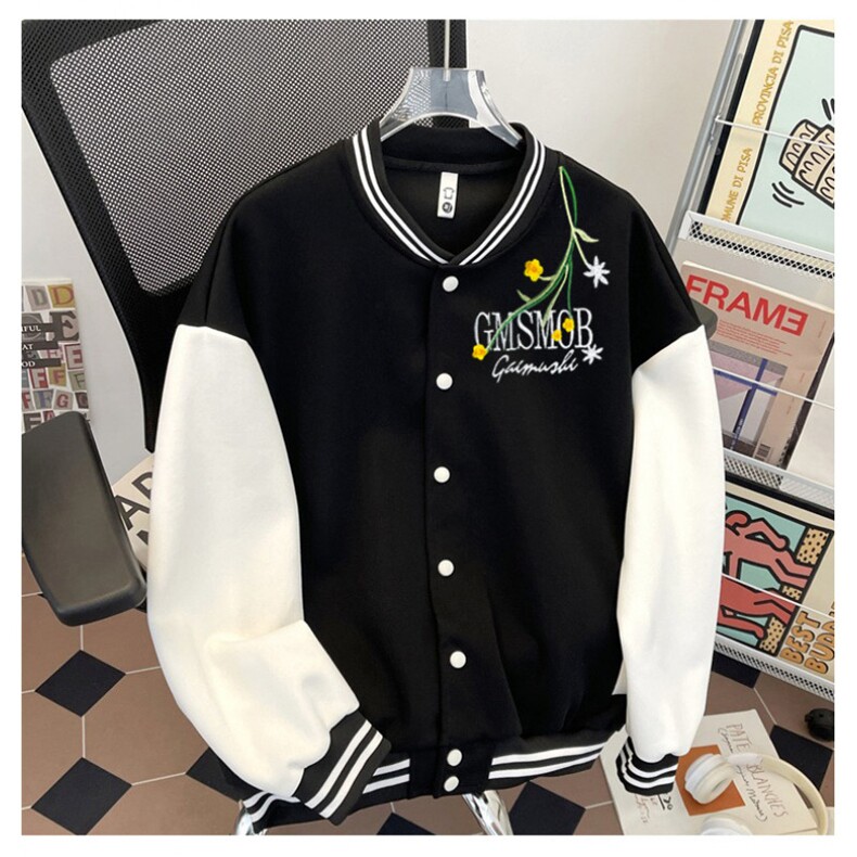 J9963-P70美式嘻哈高质量刺绣宽松潮牌棒球服夹克,女装卫衣/绒衫,星座617A-2