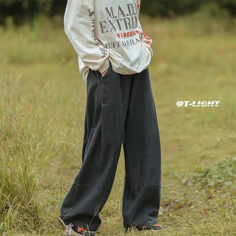 牛仔裤男秋季潮大码休闲裤子高街N405P43,男装牛仔裤,星座1116-2