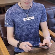 款6513夏天男装冰丝花T桖短袖男薄款紧身衣半袖T恤潮流，男装T恤，电商D310（原电商305）