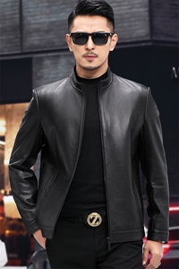 BL-DK9822海宁皮衣男绵羊皮夹克外套韩版修身商务男装P850图片