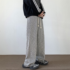 2025春秋新款小香风条纹宽松直筒裤A316-1-K1220P50控78，男装休闲裤，星座906（原电商a316-1）