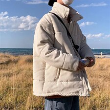 灯芯绒服男秋冬季加厚韩版潮面包服港风ins复古衣W2230-P77，男装棉衣，星座512-4
