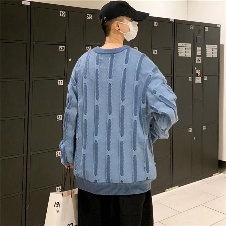 毛衣男冬季韩版潮流宽松圆领毛衣X013P42，男装针织衫/毛衣，星座1116-2
