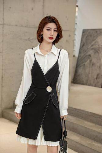 春款两件套连衣裙，女装连衣裙，佰尚仑