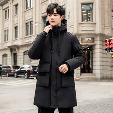 电商B2472020冬季新款男修身白鸭绒休闲羽绒服潮F006，男装羽绒服，电商B247