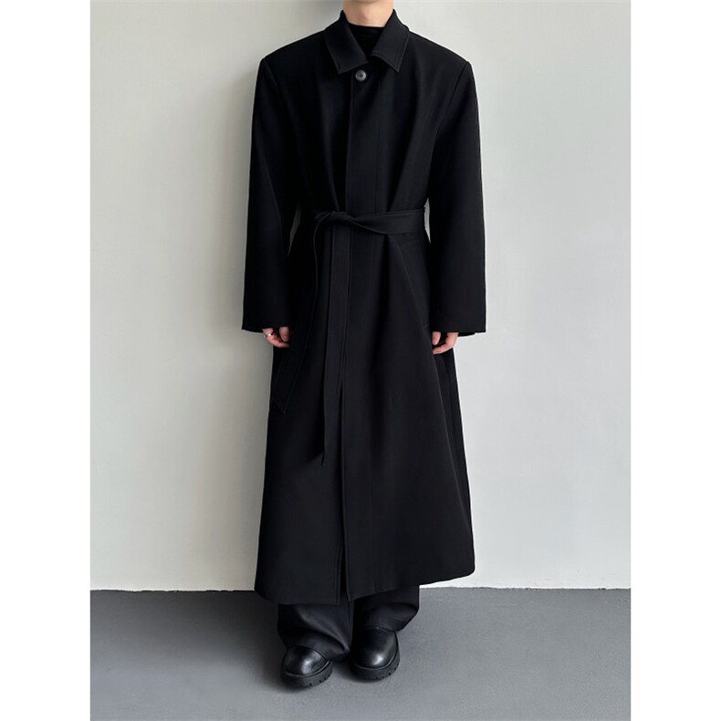 26春夏男士解构长款老钱风风衣外套mj1105-p168，男装风衣，电商B288