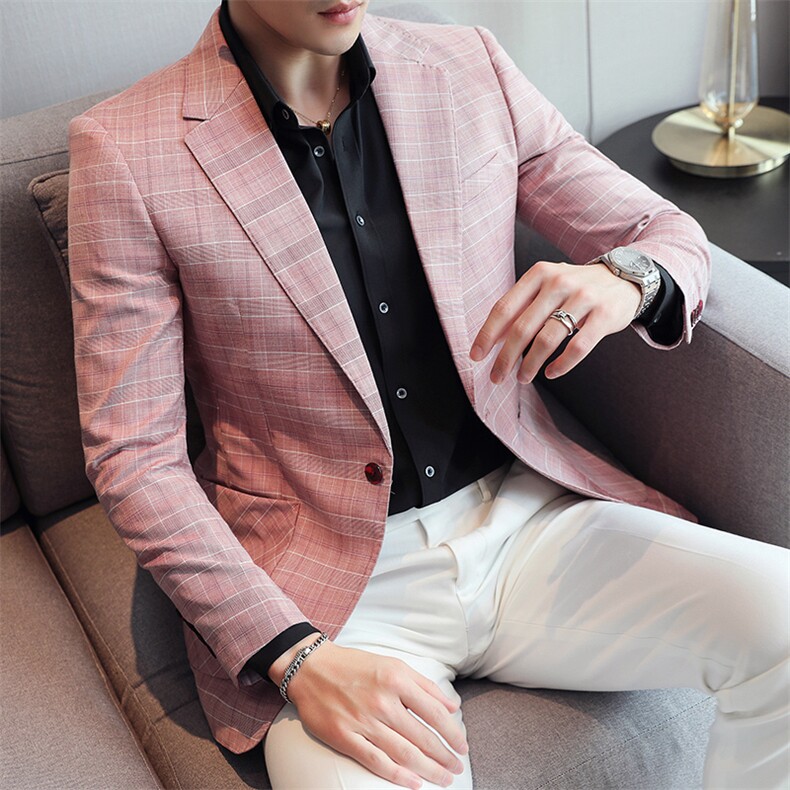 2025春季大货S-5XL男士休闲西装单西外套上衣DX6848P165,男装西服套装,电商D216