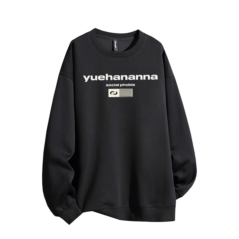 得物供货、复合重磅420克现货圆领卫衣宽松HD019-1-HMY503-P35,男装卫衣,电商019-1