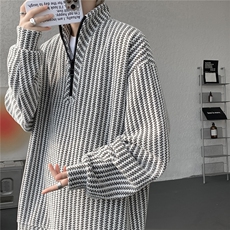 LW603特P45加绒55加厚半拉链卫衣大码解构设计套头衫重磅立领外套，女装短外套，电商B215