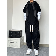 港风抖音品质大码休闲裤工装裤长裤直筒裤A014-DY2173-P55控78，男装工装外套，电商A014