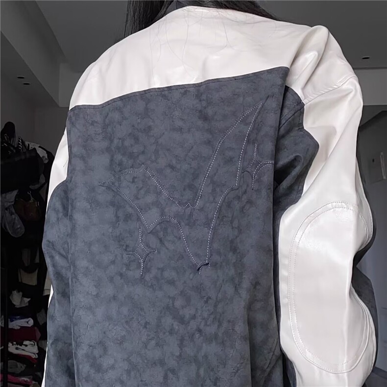 Z701-P75文艺ins日系流行百搭新款慵懒原板质量皮的PU皮衣气质,男装皮衣,电商B323A