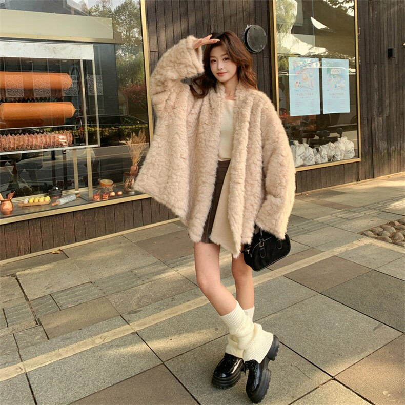 2C232-8698湖羊毛仿皮草皮毛一体8698-P210-K298,女装毛呢外套,2C232