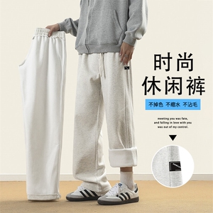 重磅潮牌高街直筒宽松休闲运动阔腿裤X1691 加绒特批49图片