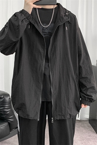 F3043/P45夏季防晒衣连帽纯色薄款外套夹克情侣男女中性风防晒服图片