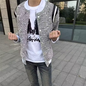 网图现货秋季新款气质小香风外套男女短款夹克RA4128-P70图片