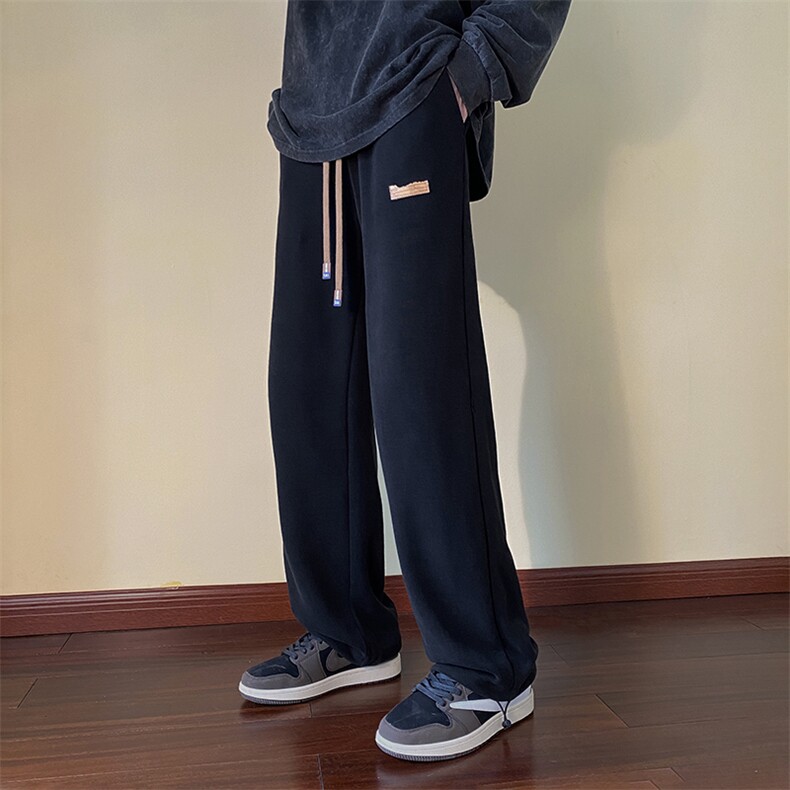ins港风新款百搭宽松裤子潮牌直筒休闲长裤B315-K5321-p45控58,男装休闲裤,电商B315