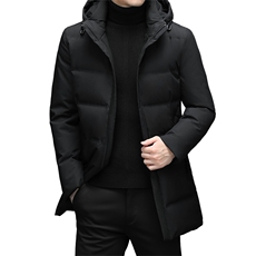 羽绒服男2023新款冬季灰鸭绒加厚保暖外套中青年可脱卸帽上衣男装，男装羽绒服，电商B212（原钱塘6029）