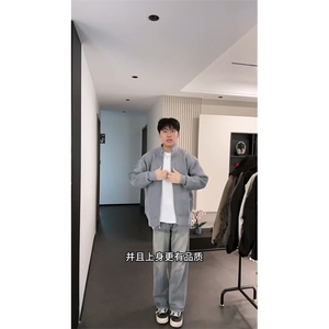 重磅秋冬北极绒双拉链毛衣开衫美式复古休闲慵懒风宽松针织衫外套图片
