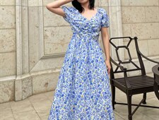 【现货】抽褶连衣裙，女装连衣裙，欧尼蒂