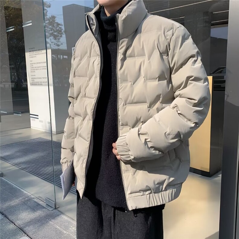 美式棉服男冬季痞帅宽松面包服外套潮牌设计感棉衣,男装棉衣,星座716-2