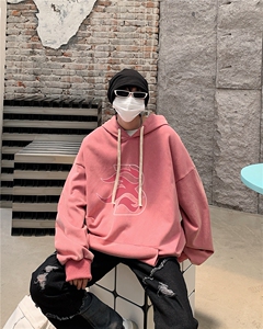 22新款秋复古美式水洗做旧宽松连帽男女中性卫衣301B-JB7886-P68图片