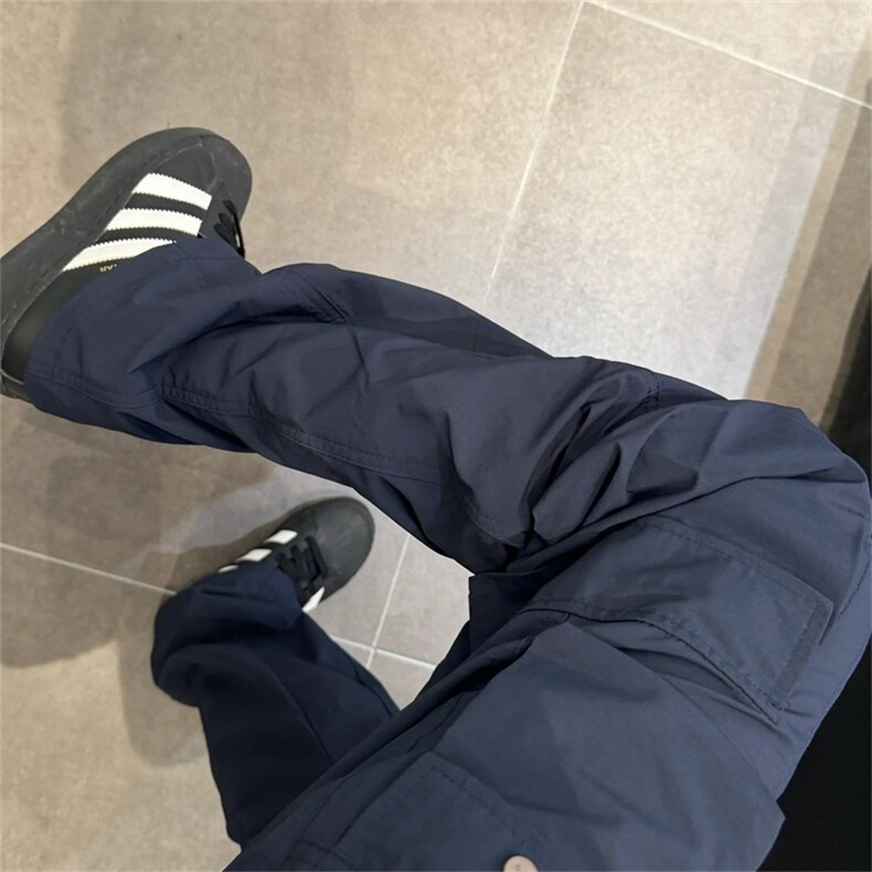美式阔腿运动伞兵工装裤男女速干宽松复古多口袋冲锋裤,男装工装外套,星座1008