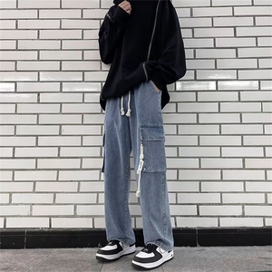 美式牛仔裤男款秋季长裤潮 QN45 P45图片