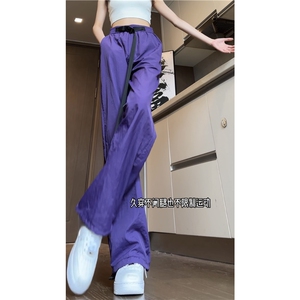 INS潮流冰感透气调节扣腰带宽松休闲裤B315-K24128-特p30控58图片