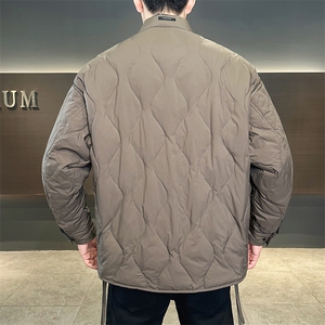 2025新款立领菱形格轻薄羽绒服百搭保暖外套YR3109-P249图片
