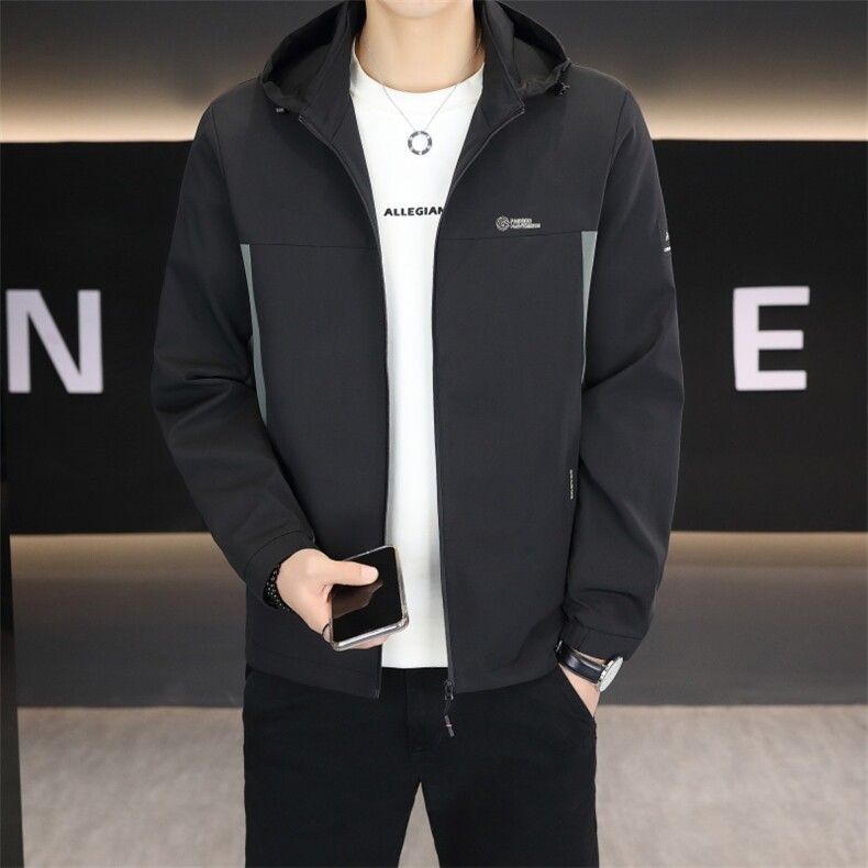 秋季夹克男高品质连帽外套型男商务休闲百搭青年外套男N9811-P130,男装夹克,星座310B-3